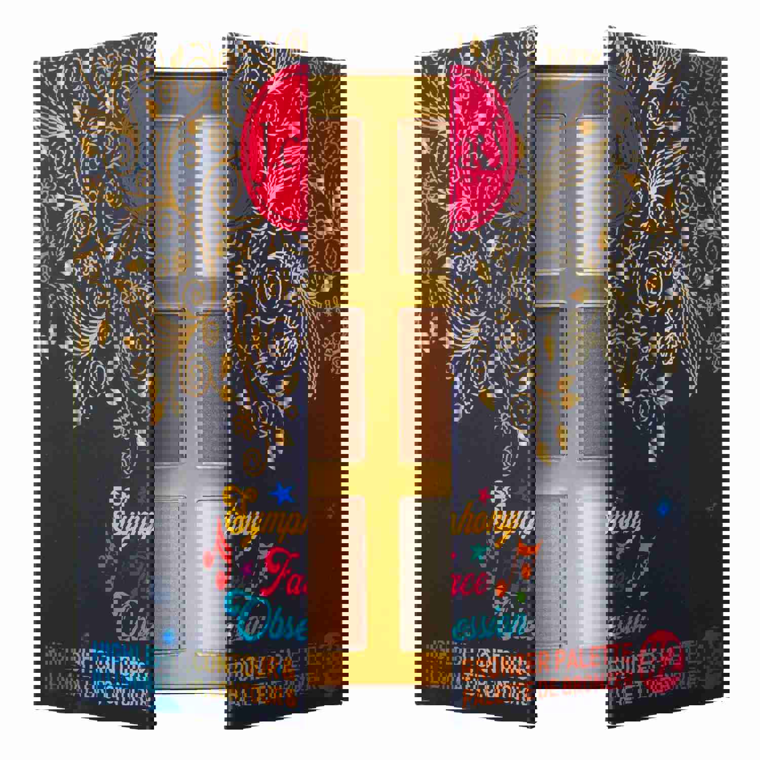 J.CAT BEAUTY SYMPHONY FACE OBSESSION HIGHLIGHT, CONTOUR & BRONZER PALETTE #2