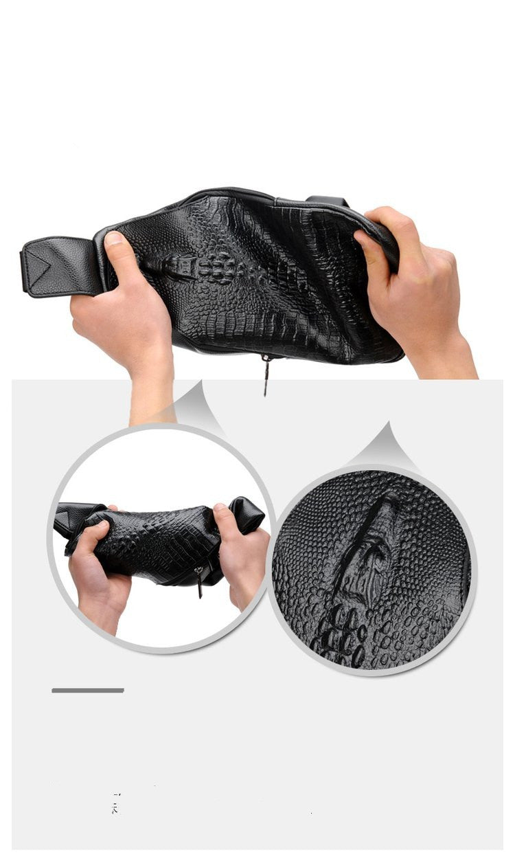 Men's New Pattern Chest Shoulder Bag - Fashion Trend Messenger Bag