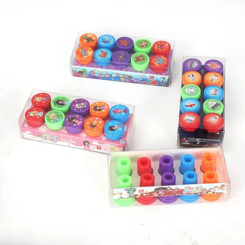Assorted Self-Ink Stamps for Kids - Teacher Stamps, Party Favors, Classroom Prizes