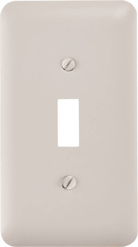 Amerelle 935TW White Steel Wallplate, 5 in L, 2-13/16 in W, 1-Gang