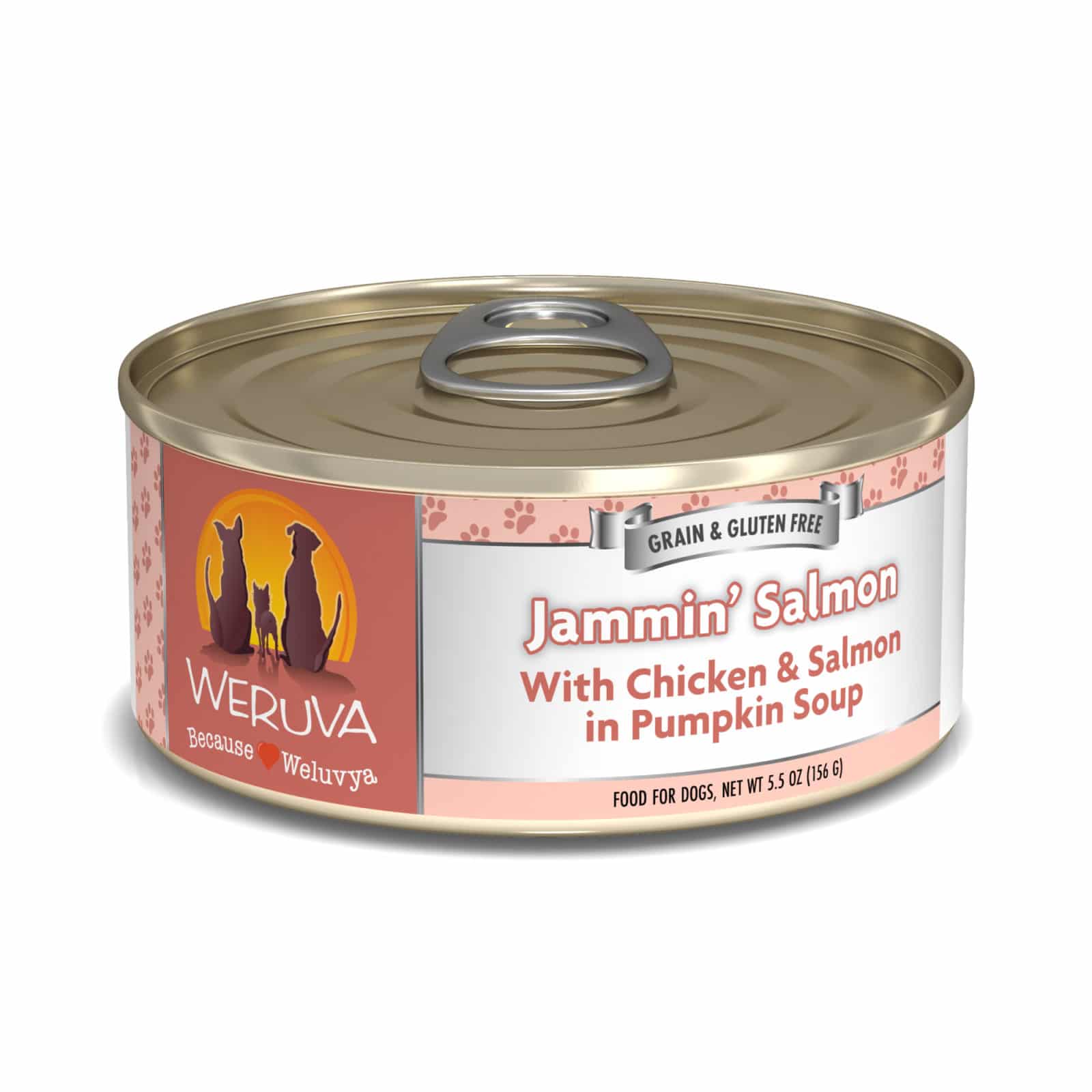 Weruva Jammin Salmon With Chicken and Salmon in Pumpkin Soup, Wet Dog Food