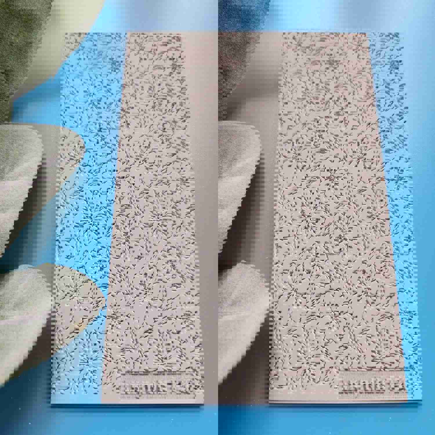 Polymer Clay Texture Tile - Flowers Design Rubber Mat T-246