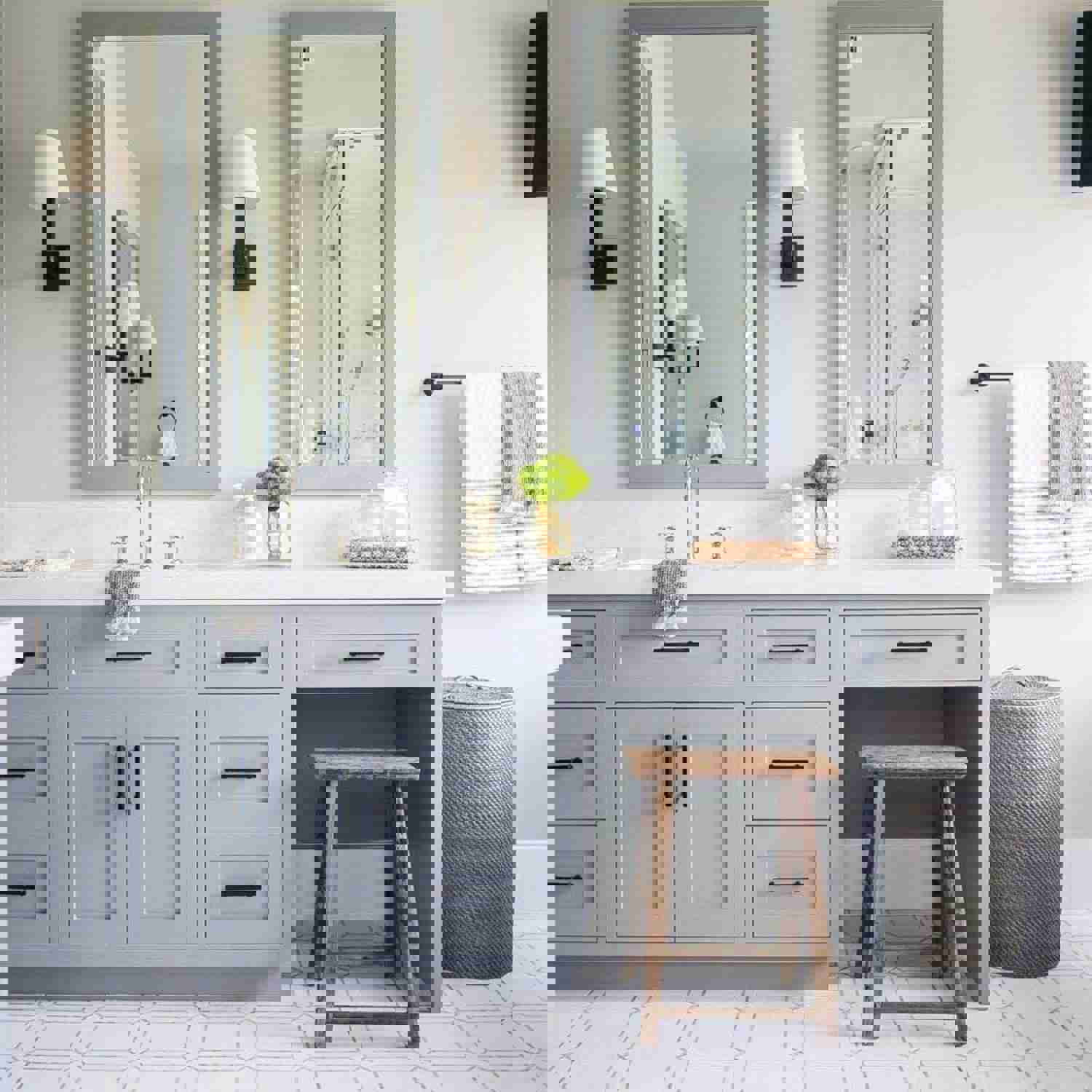 Flat Black Stainless Steel Kitchen Cupboard Handles - 8.8 (224mm) Hole Centers