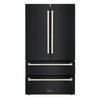 ZLINE 36 In. Autograph 22.5 cu. ft. Refrigerator with Ice Maker in Fingerprint Resistant Stainless Steel and Gold Accents