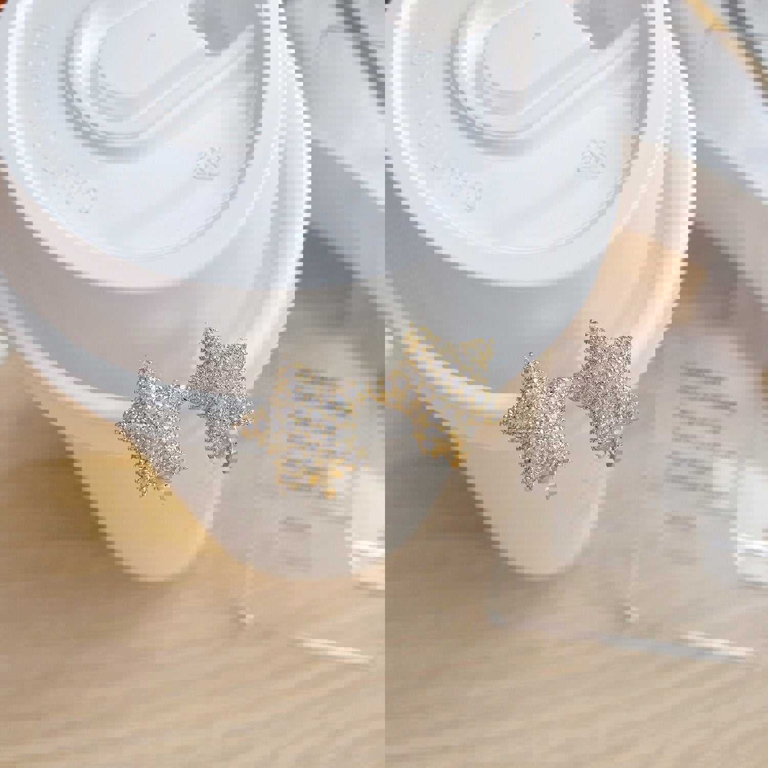 2022 Korea Design 14K Gold Plated AAA Zircon Star Earrings for Women