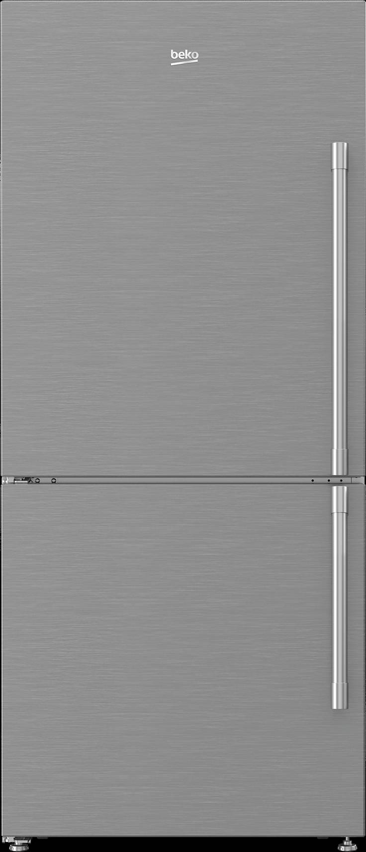30 Freezer Bottom Stainless Steel Refrigerator with Auto Ice Maker (Left Hinge)