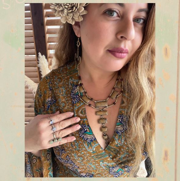 Kuchi Tribe Statement Necklace - Handmade Ethnic Jewelry