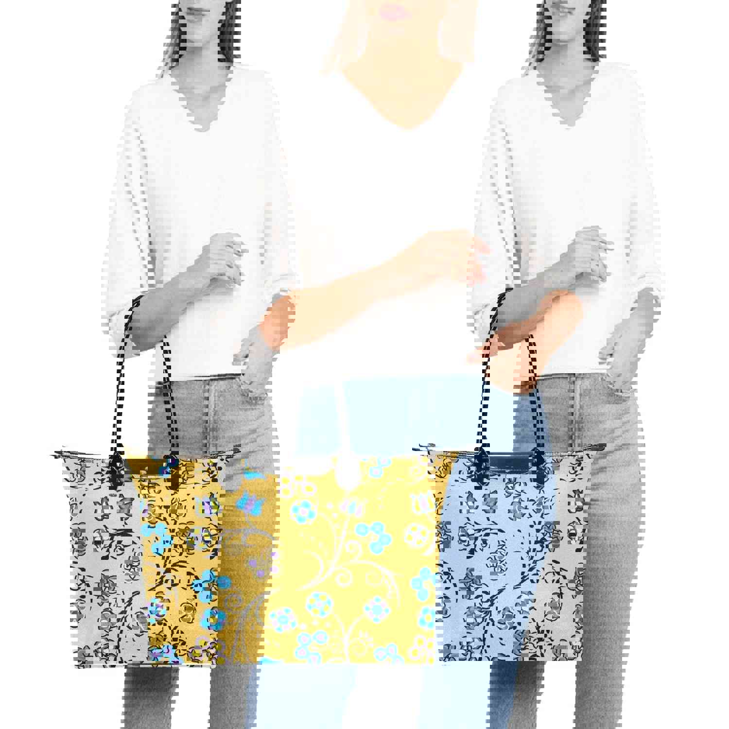 Blue Trio Tuscan Single-Shoulder Lady Handbag