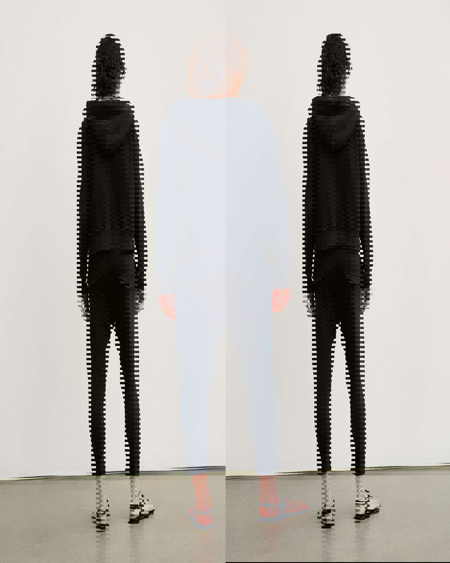 Nili Lotan Callie Zip Up Hoodie - Vintage Distressed Style