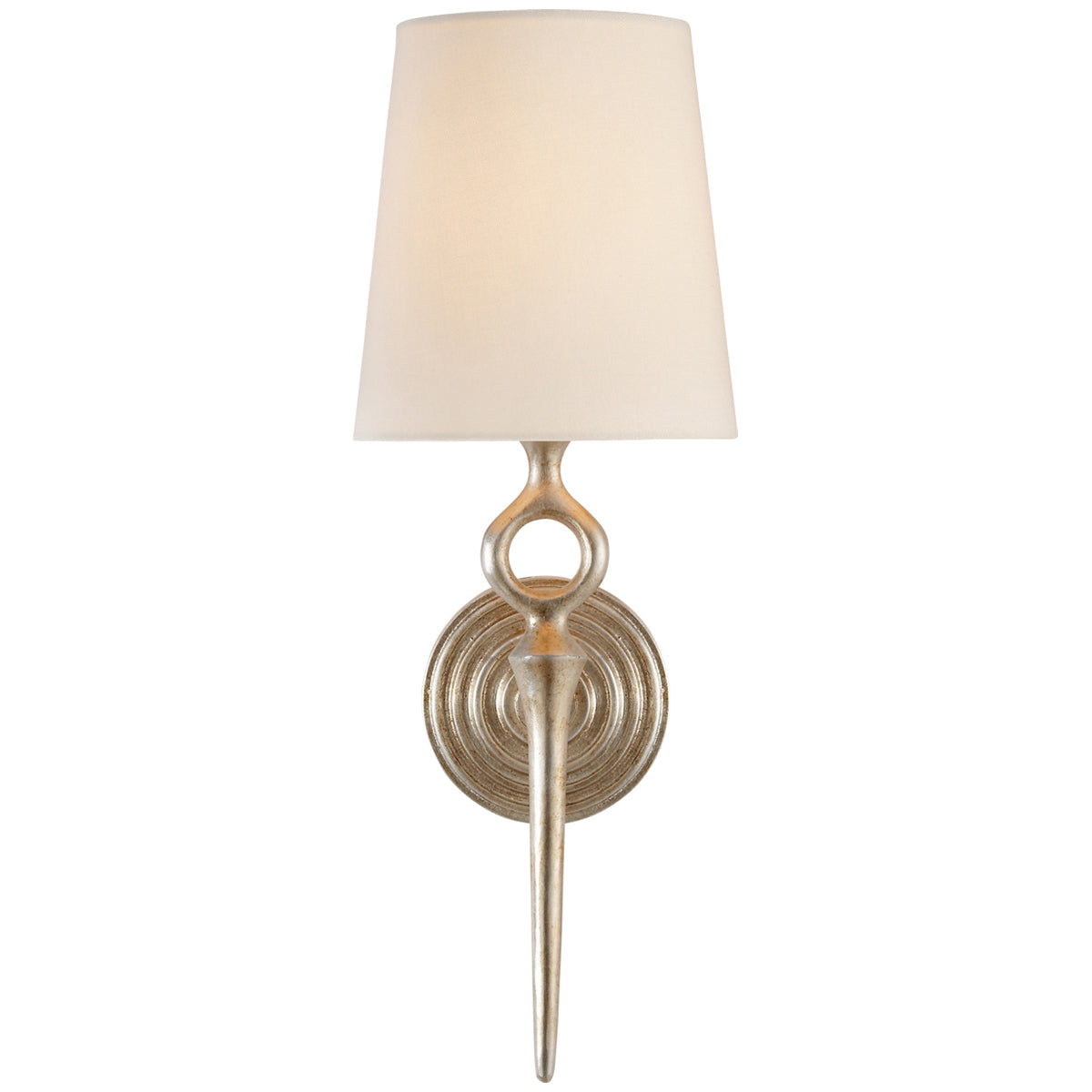 Visual Comfort Aerin Bristol Single Sconce with Linen Shade