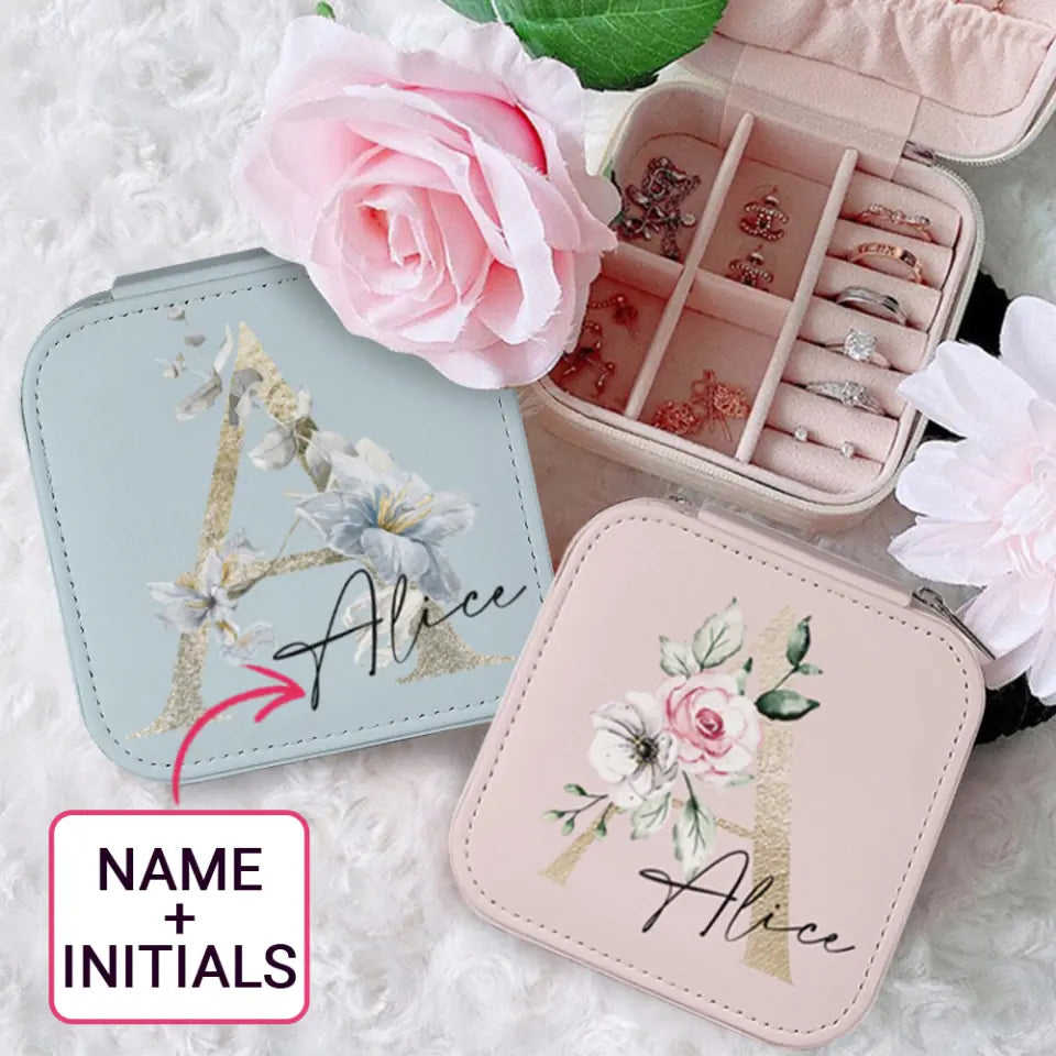 Custom Name Various Colors Jewelry Box - Perfect Mothers Day Gift