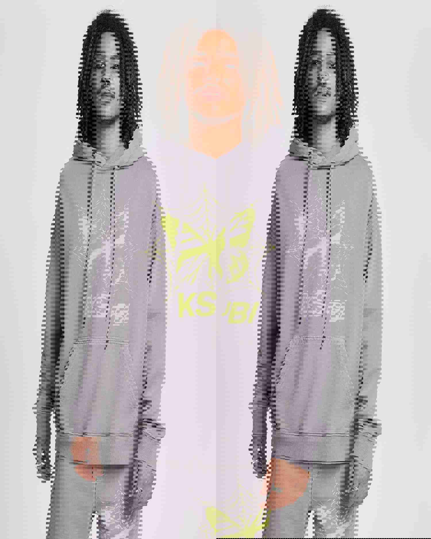 KSUBI STUCK BIGGIE HOODIE HAZE - Oversized Men's Streetwear Hoodie