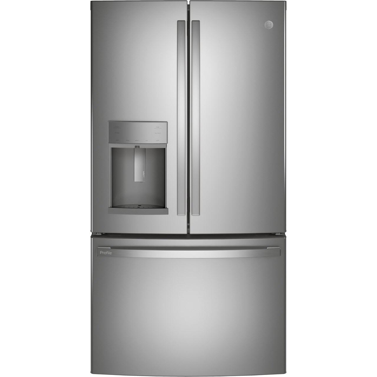 GE Profile 36-inch Counter-Depth French 3-Door Refrigerator with Water and Ice Dispenser
