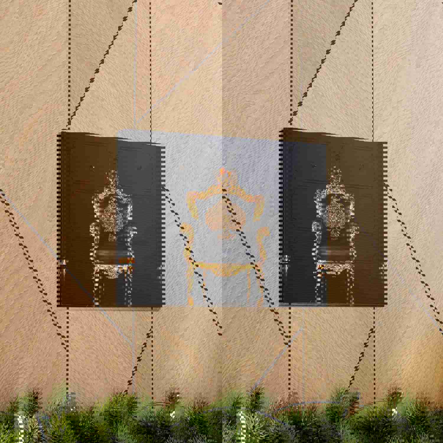 3D Sitting Spades Playing Card Canvas Wall Art - Ready-to-Hang Home Decor