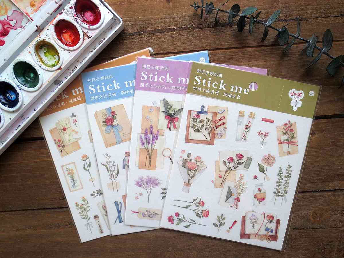 Flower Journal Sticker Sheet