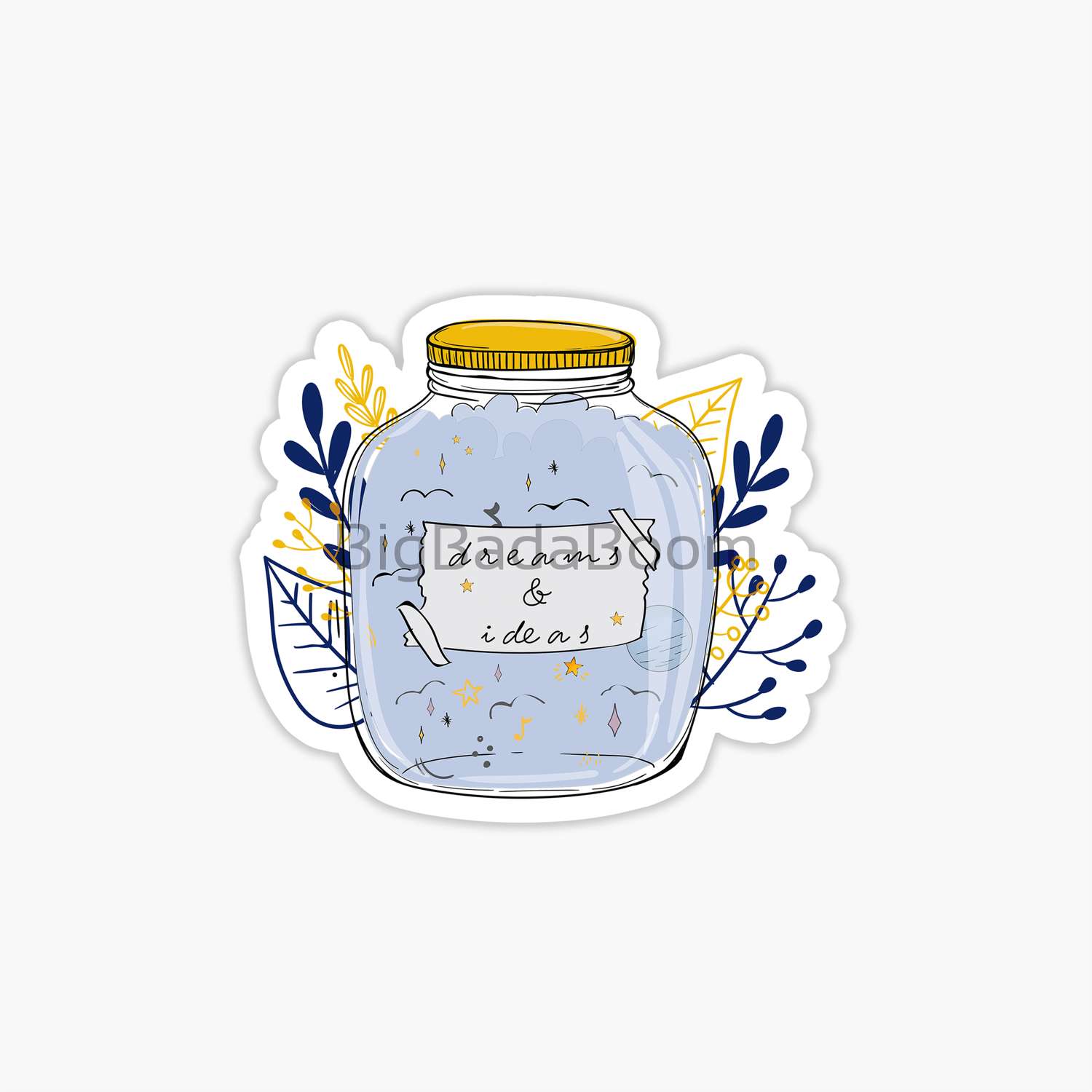 Mental Health Jar Sticker - Premium Vinyl Stickers for All Surfaces