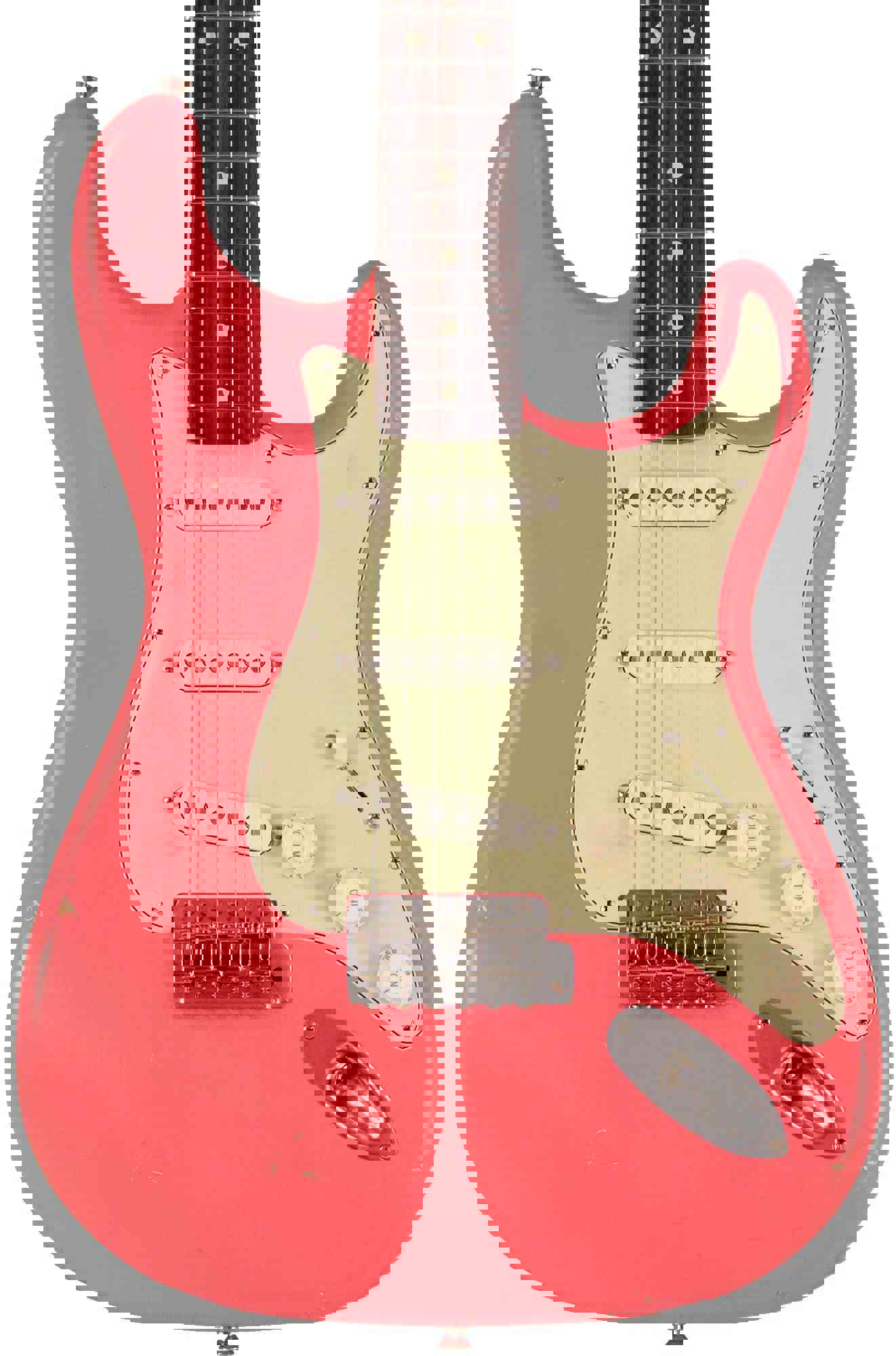 Nash S-63 Guitar, Salmon, Light Aging - Vintage Strat Model with Modern Features