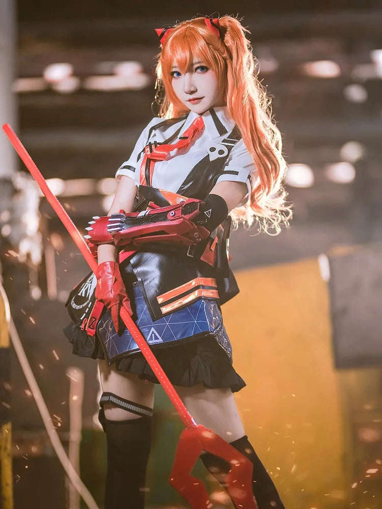 UWOWO Asuka Cosplay Honkai Impact 3rd Asukaa Langleyne Soryuue Game Costume Set