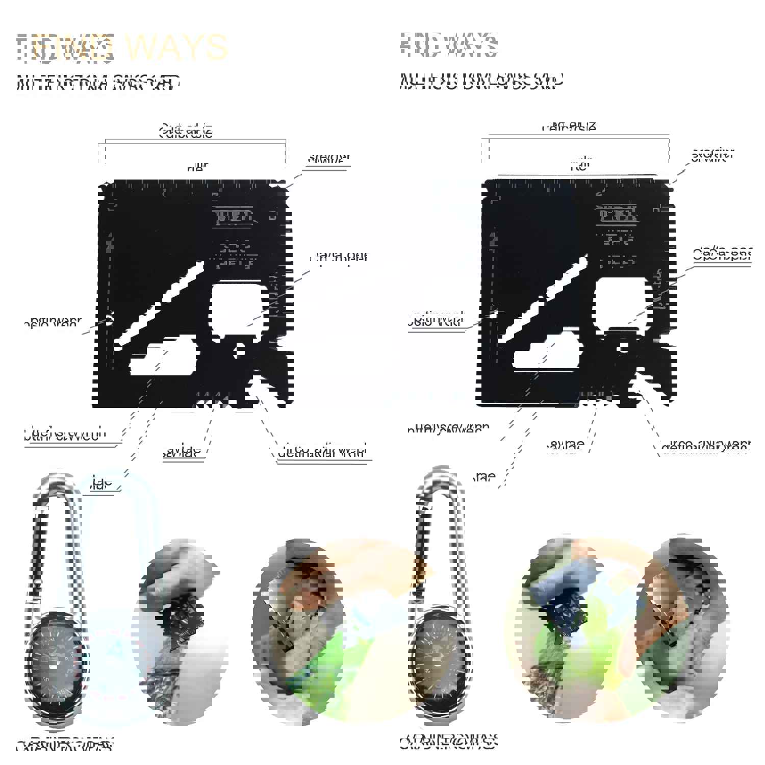 AGEAR 14-in-1 Survival Gear Kit with Tactical Knife, Fire Starter, and Emergency Blanket for Outdoor Adventures