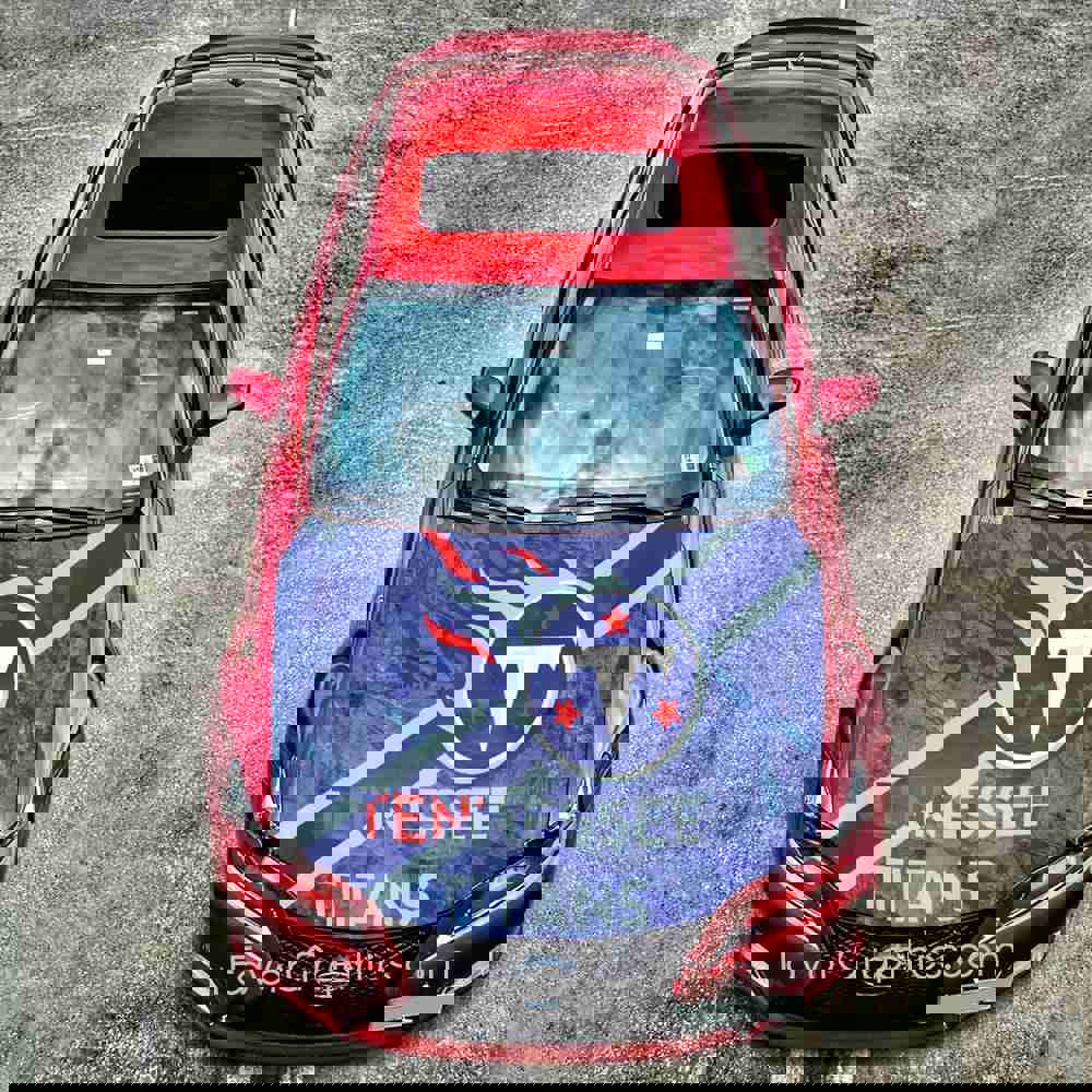 Tennessee Titans Itasha Car Vinyl Hood Wrap Decal Sticker