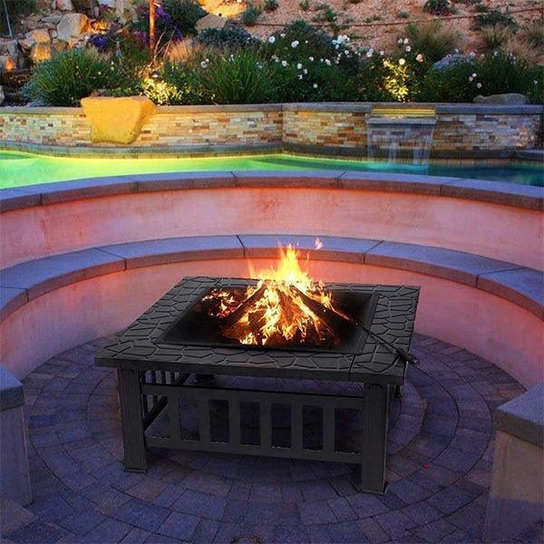 Outdoor Wood Burning Fire Pits Table