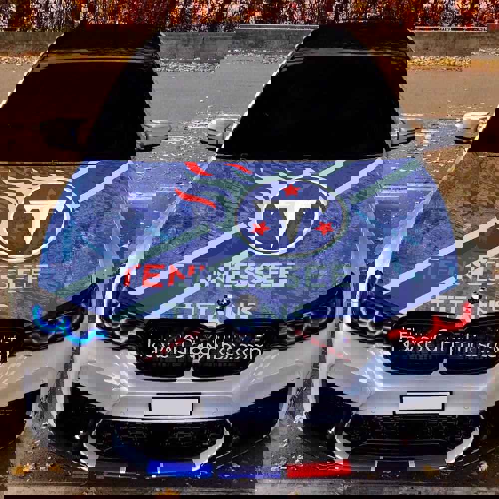 Tennessee Titans Itasha Car Vinyl Hood Wrap Decal Sticker