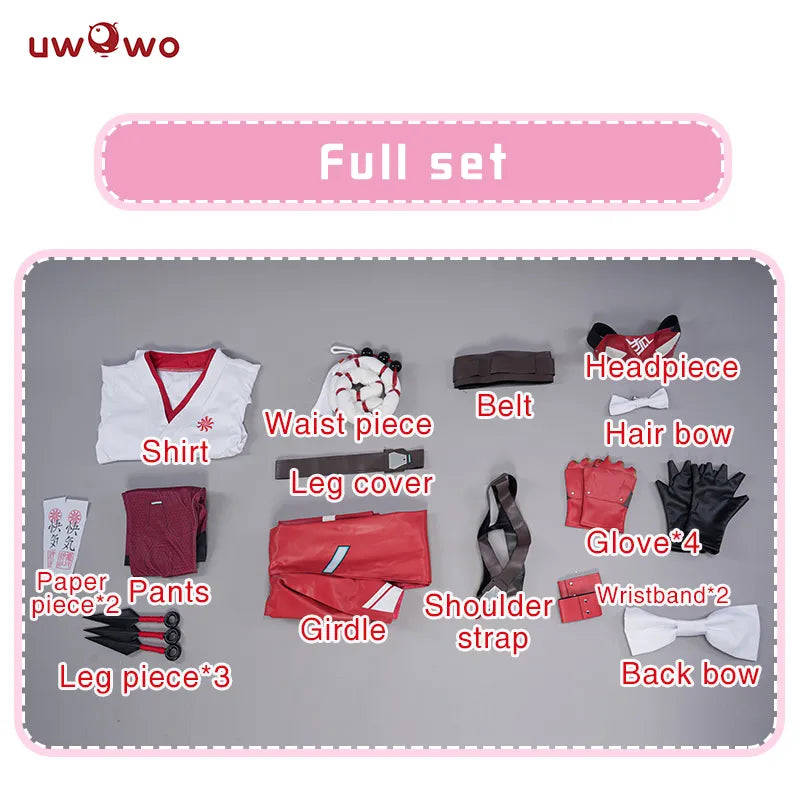 UWOWO Game Kiriko Cosplay Costume Full Set - Unisex Role Play Outfit for Halloween