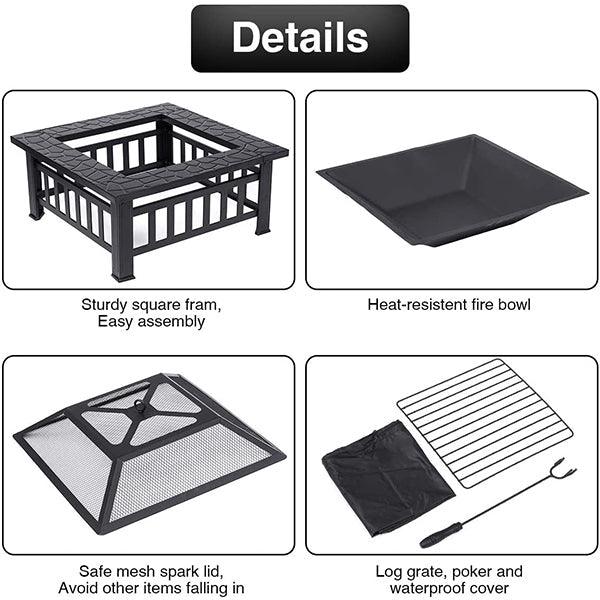 Outdoor Wood Burning Fire Pits Table