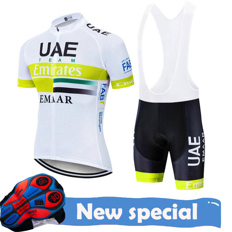 Team UAE Cycling Jersey Set - Quick-Dry, Breathable, and Comfortable for Men