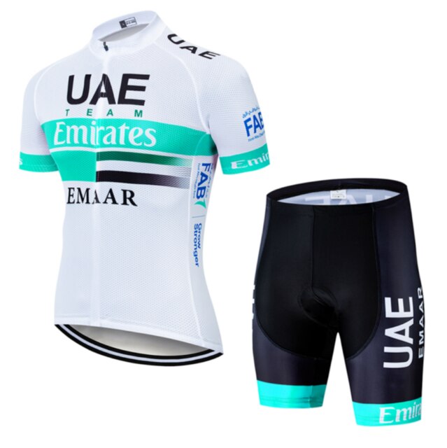 Team UAE Cycling Jersey Set - Quick-Dry, Breathable, and Comfortable for Men