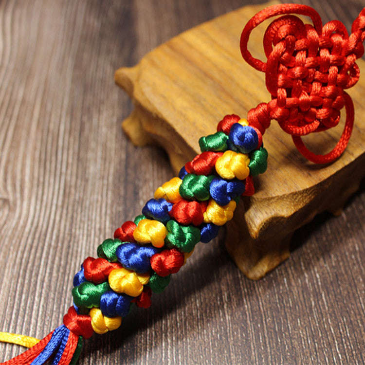 Handmade Tibetan Pineapple Diamond Knot Car Hanging for Home and Wall Decor