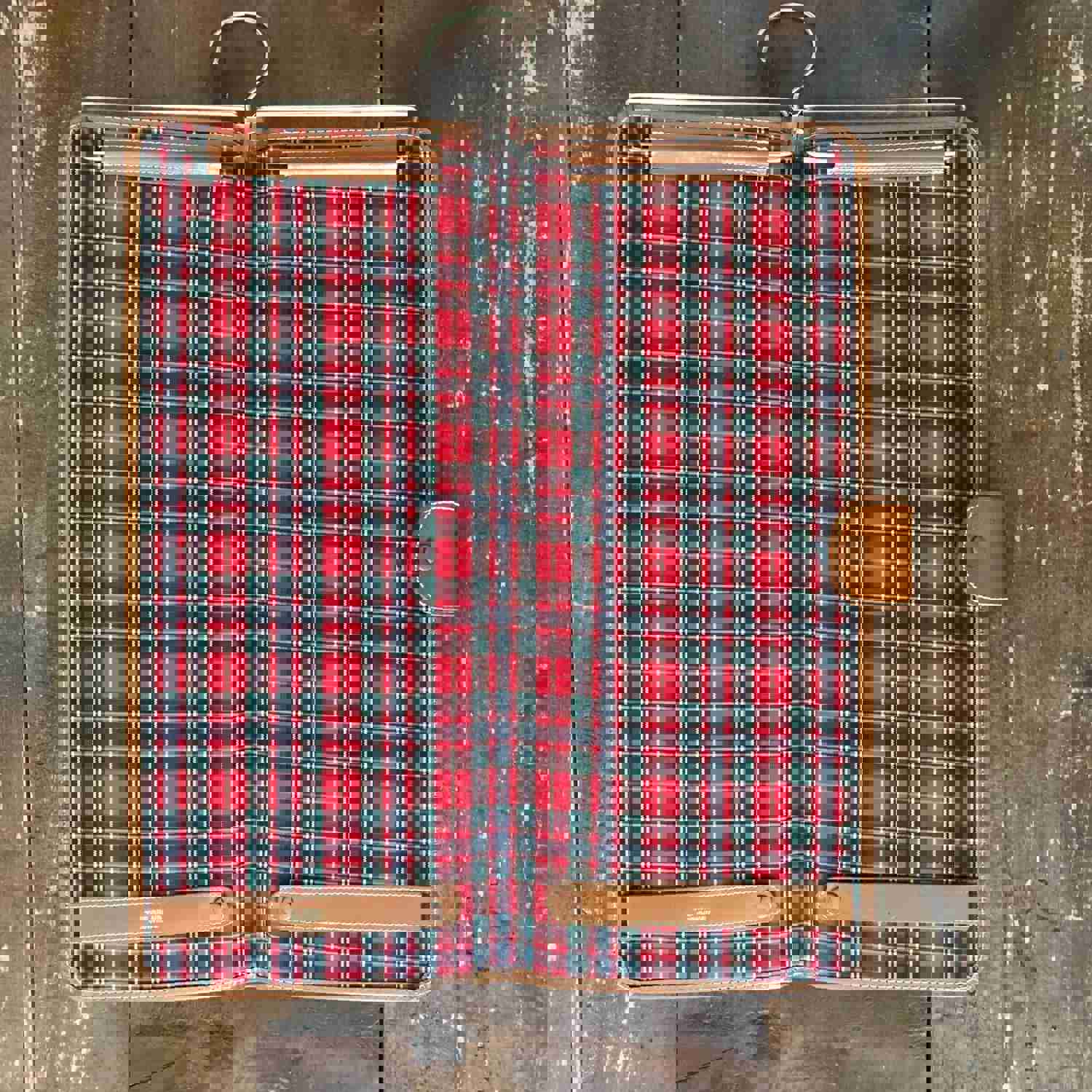 Vintage Travel Tie Case - Brown Faux Leather Necktie Caddy for Men