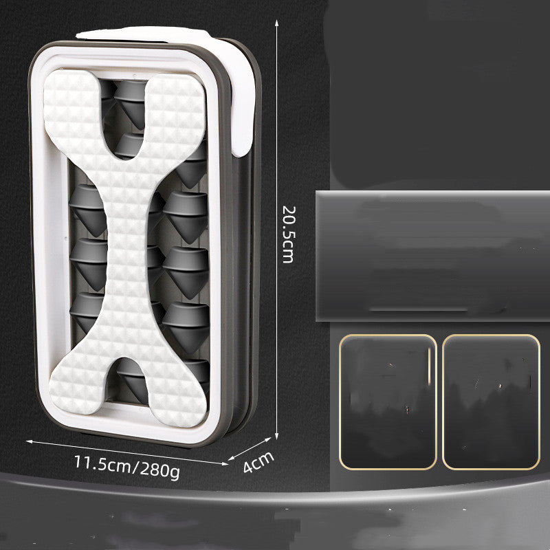 2 in 1 Ice Cube Trays with Lid, Portable Ice Ball Maker for Cocktails, Coffee, Whiskey, and More