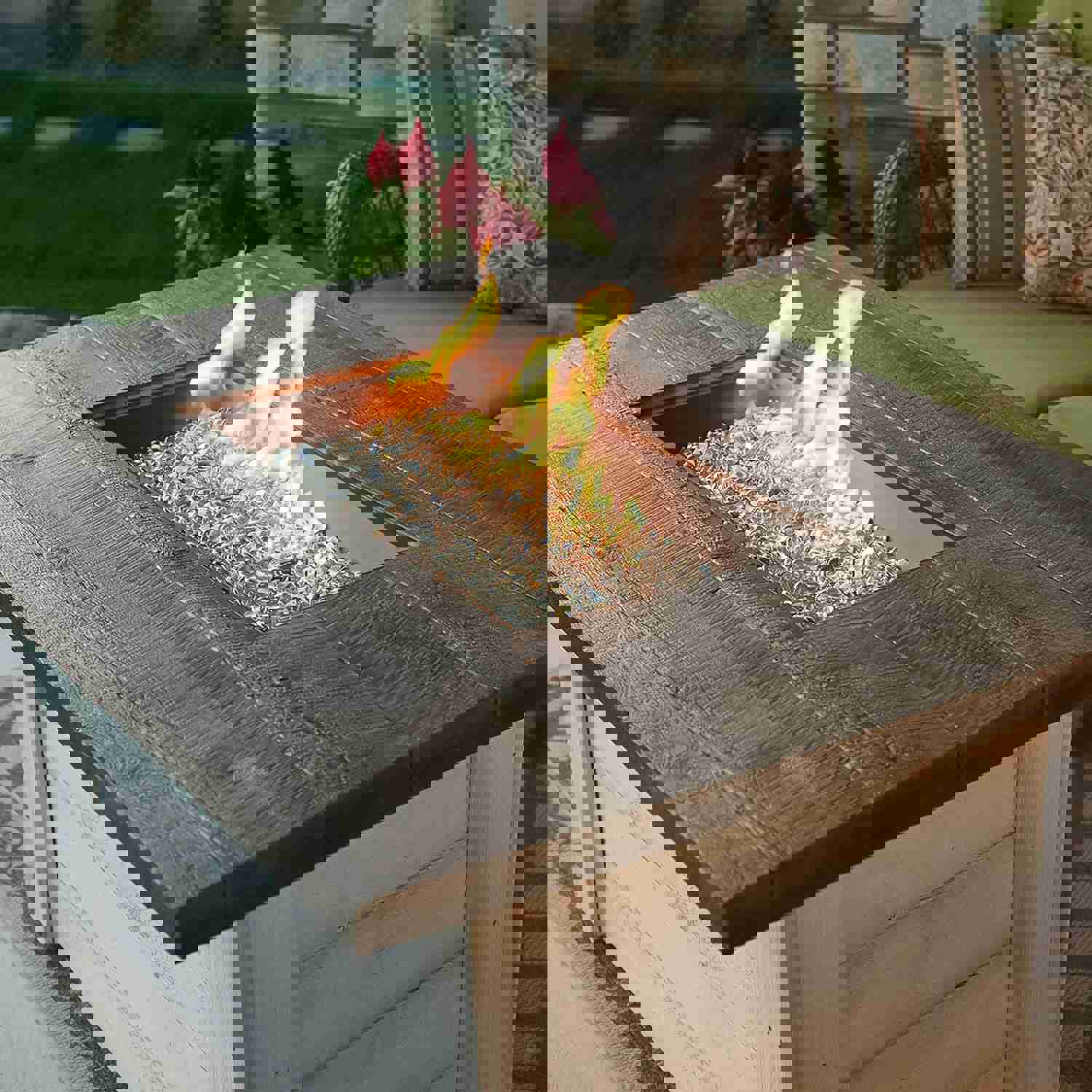 Outdoor Greatroom Co Alcott Rectangular Gas Fire Pit Table