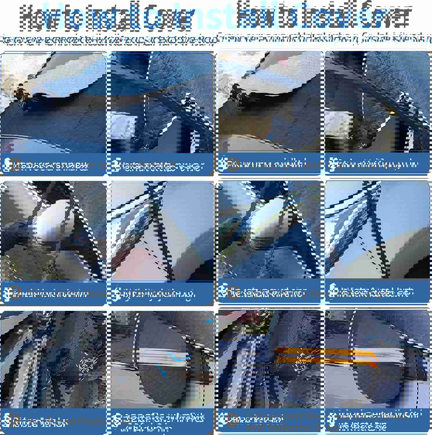 Car Windshield Cover for Ice and Snow - 5-Layer Waterproof Protection