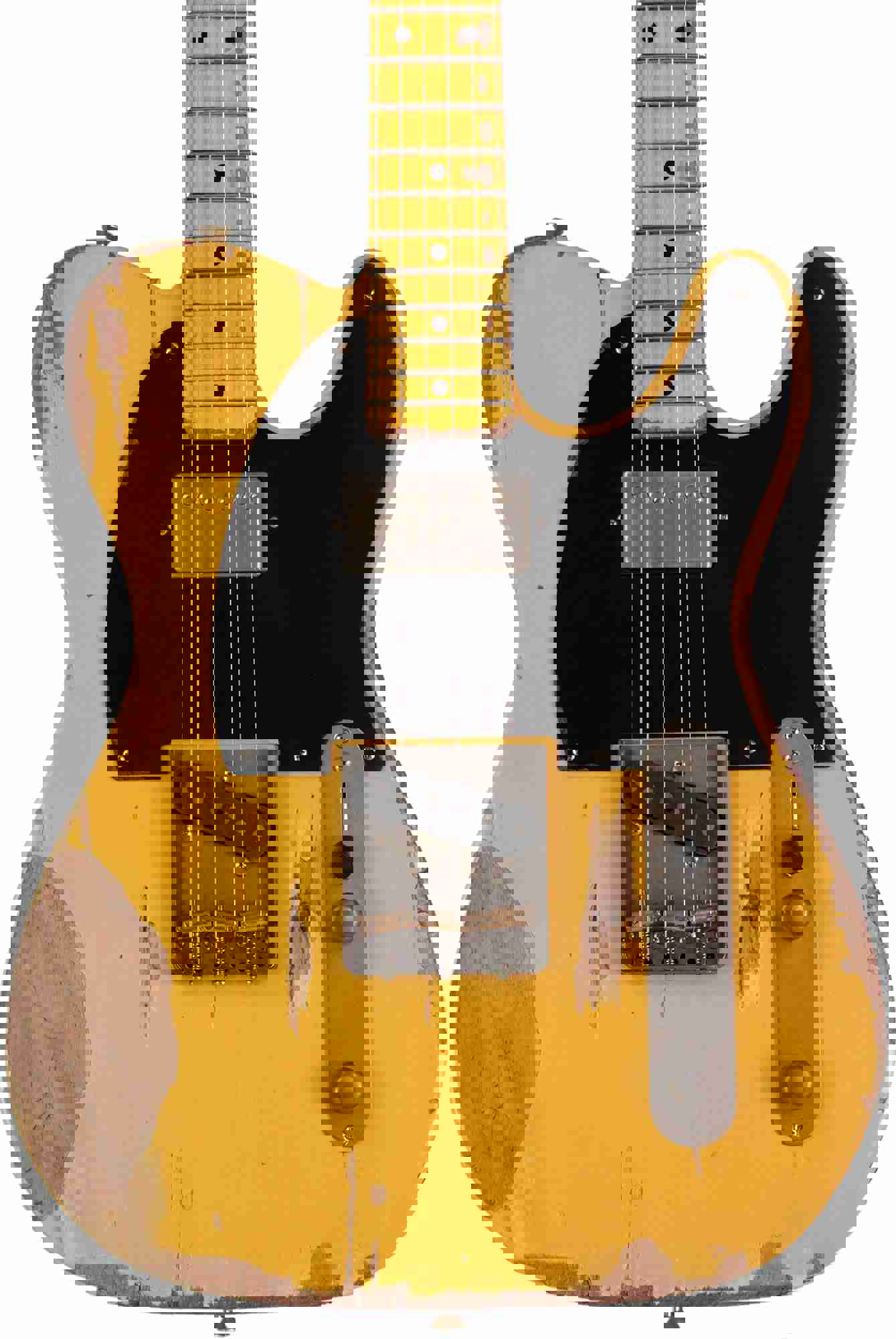 Nash T-52 Guitar, Butterscotch Blonde, Humbucker, Heavy Aging