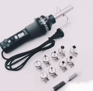 450W Soldering Hot Air Gun with 9pcs Wind Nozzle - Electronic Heat Tool for SMD SOIC CHIP BGA