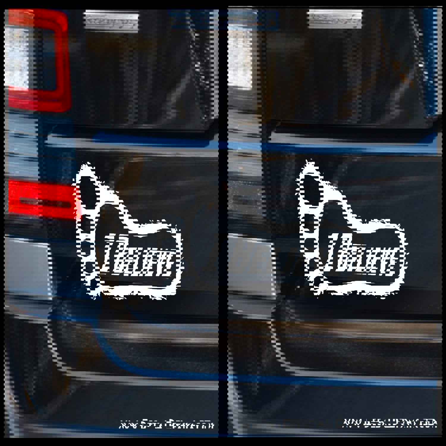 Sasquatch I Believe Vinyl Car/Laptop Decal - Bigfoot, Yeti, Cryptid Design