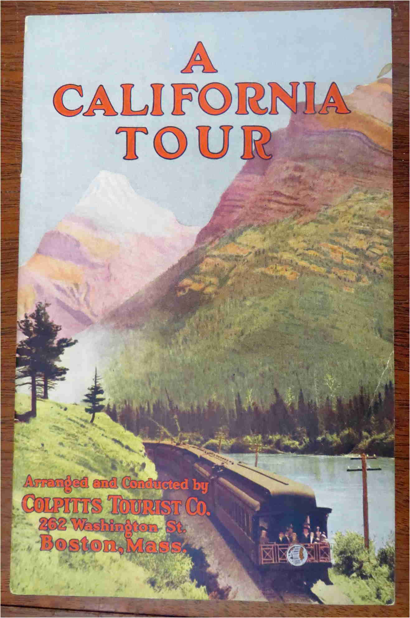 California Tour Colpitts Tourist Company 1930 Itinerary Illustrated Advert Book