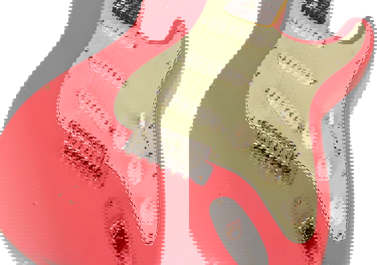 Nash S-63 Guitar, Salmon, Light Aging - Vintage Strat Model with Modern Features