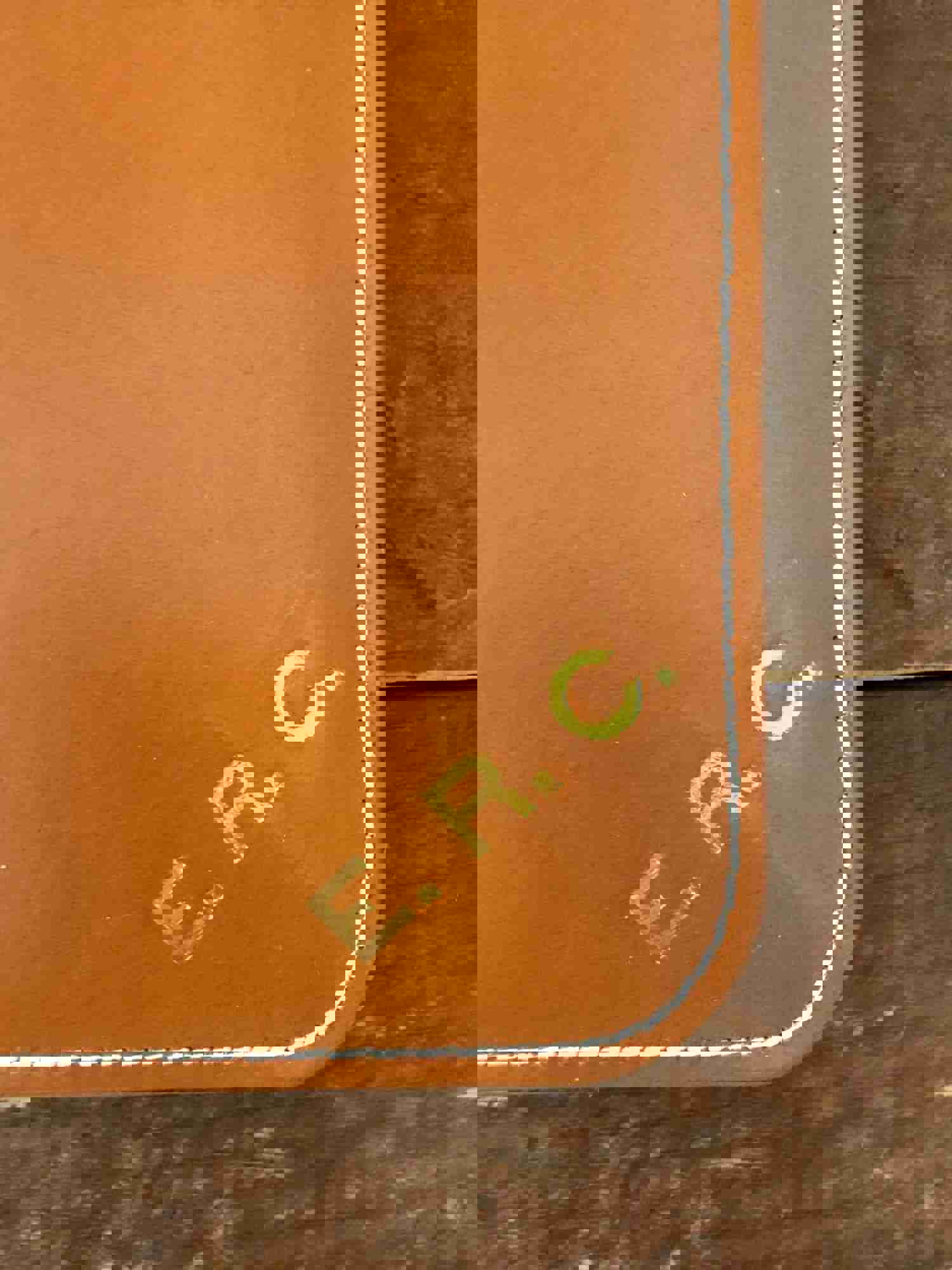 Vintage Travel Tie Case - Brown Faux Leather Necktie Caddy for Men