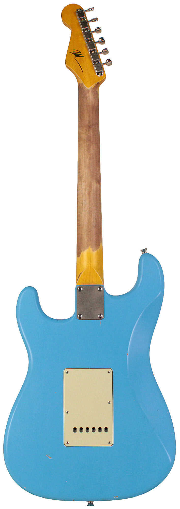 Nash S-63 Guitar, Daphne Blue, Light Aging - Vintage Strat Model with Modern Features