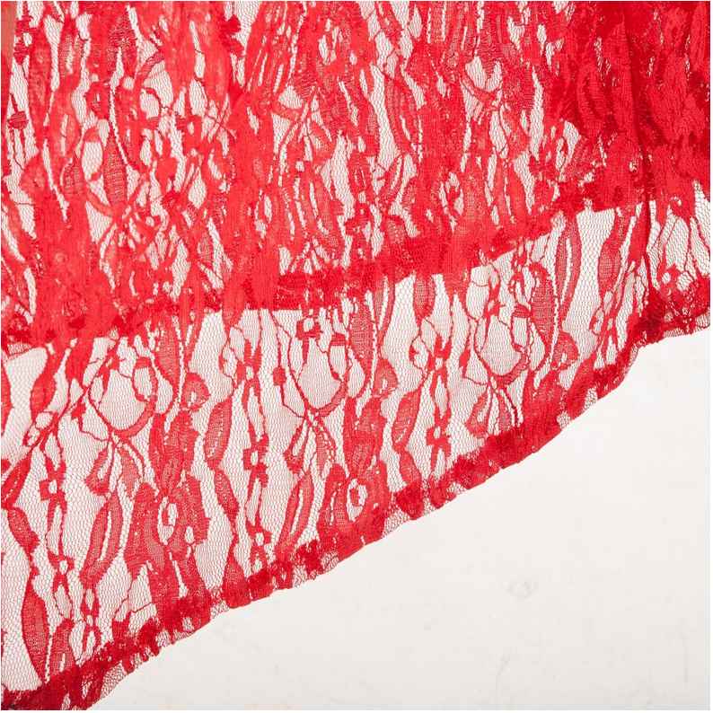 Romantique Bleu Roi / Rouge Dentelle Boutique Maxi Longueur Train Evening Dress