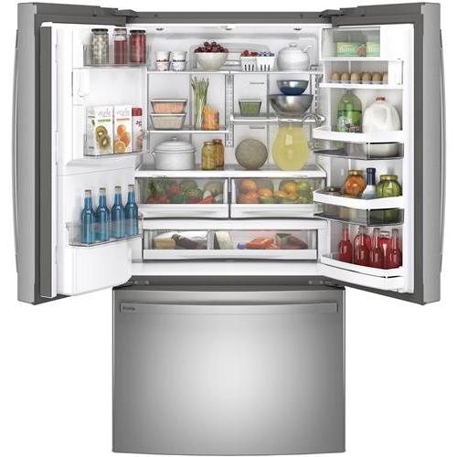 GE Profile 36-inch Counter-Depth French 3-Door Refrigerator with Water and Ice Dispenser