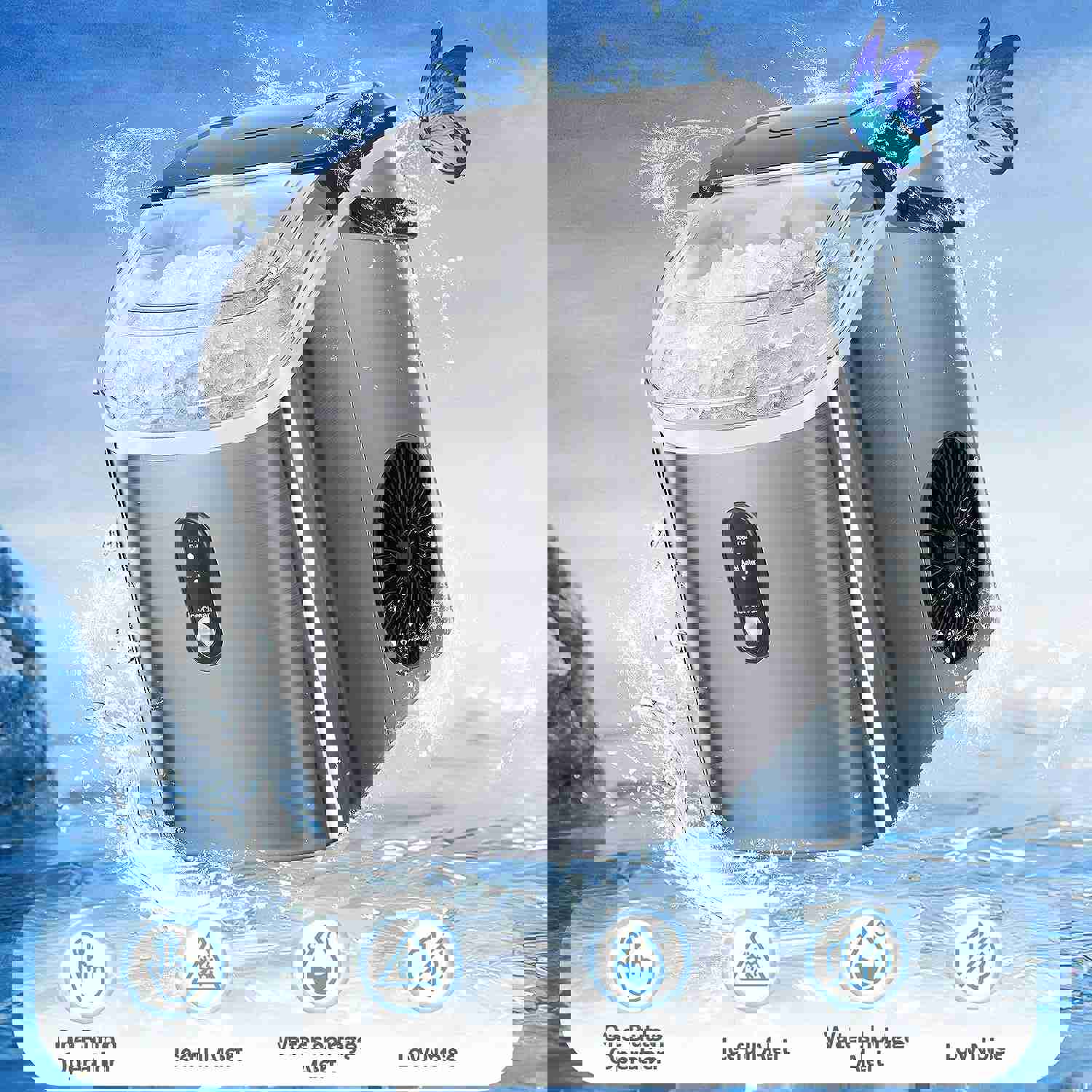 Nugget Countertop Ice Maker with Soft Chewable Ice, 34Lbs/24H, Pebble Portable Ice Machine