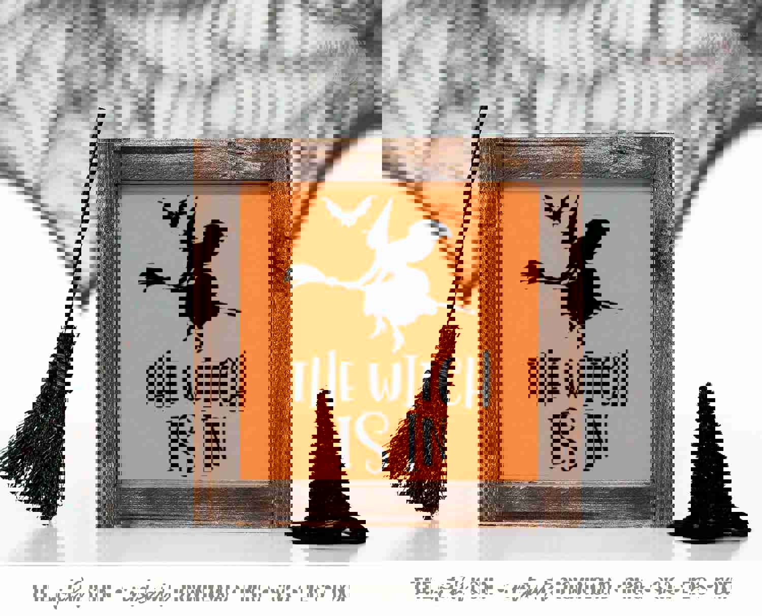 The Witch is In SVG - Halloween Craft Cut File