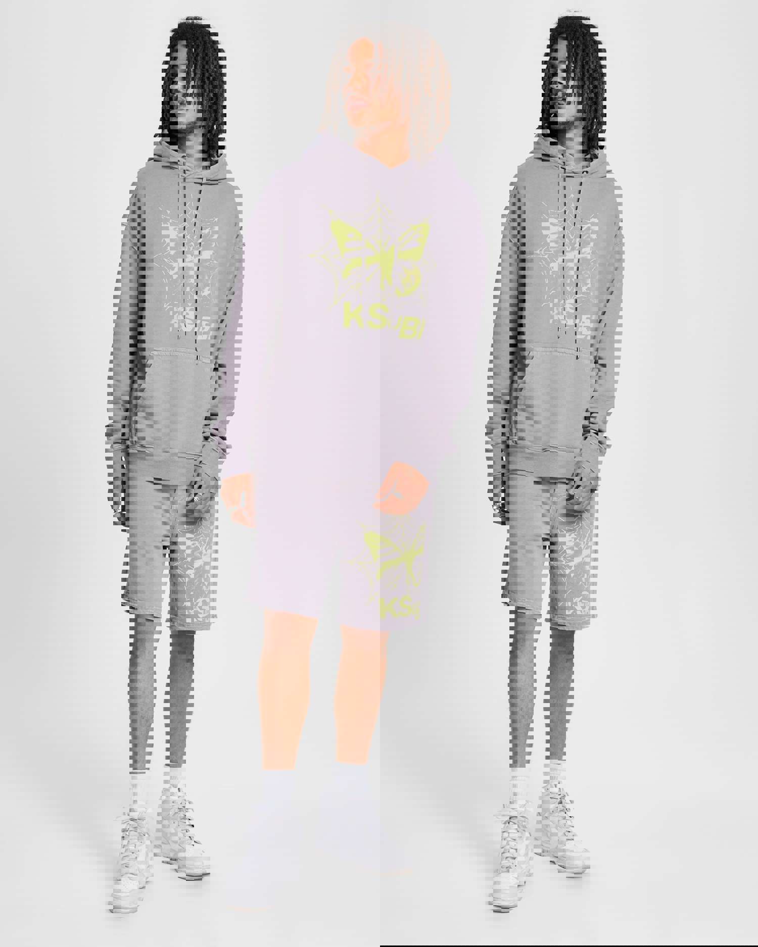 KSUBI STUCK BIGGIE HOODIE HAZE - Oversized Men's Streetwear Hoodie