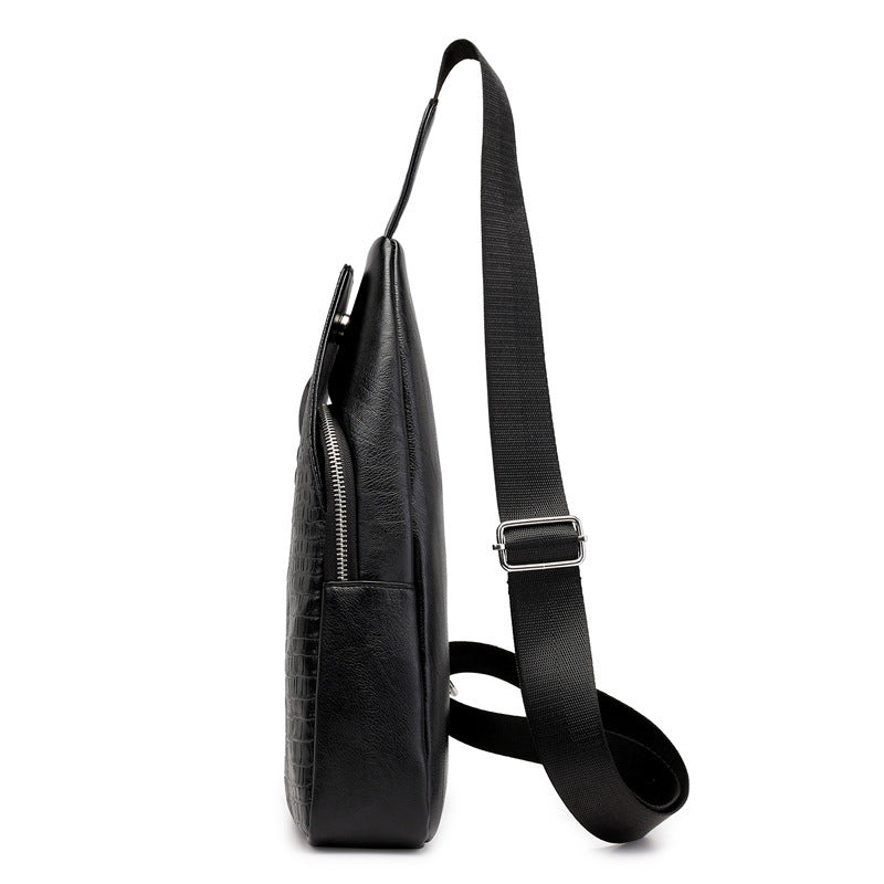 Men's New Pattern Chest Shoulder Bag - Fashion Trend Messenger Bag