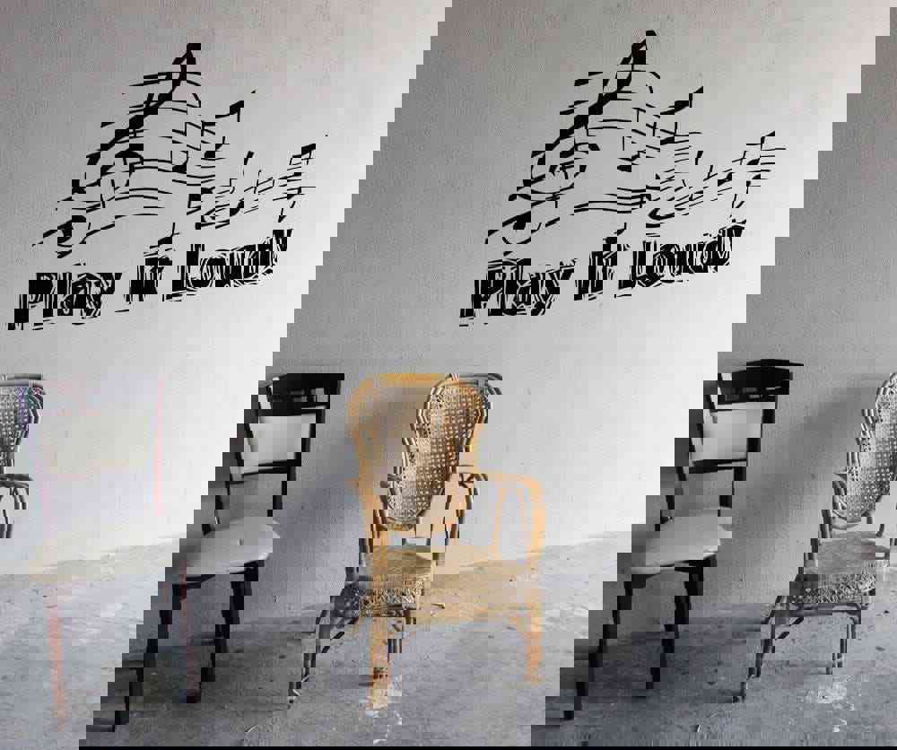 Vinyl Wall Decal Sticker Play it Loud #OS_AA1277 - Removable & Easy to Apply