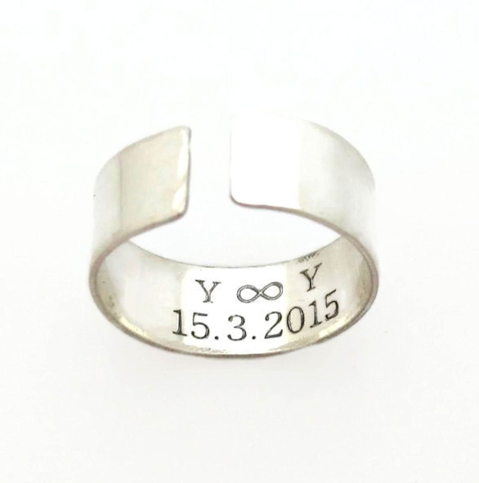 Personalized Sterling Silver Graduation Ring - Engravable University or College Gift